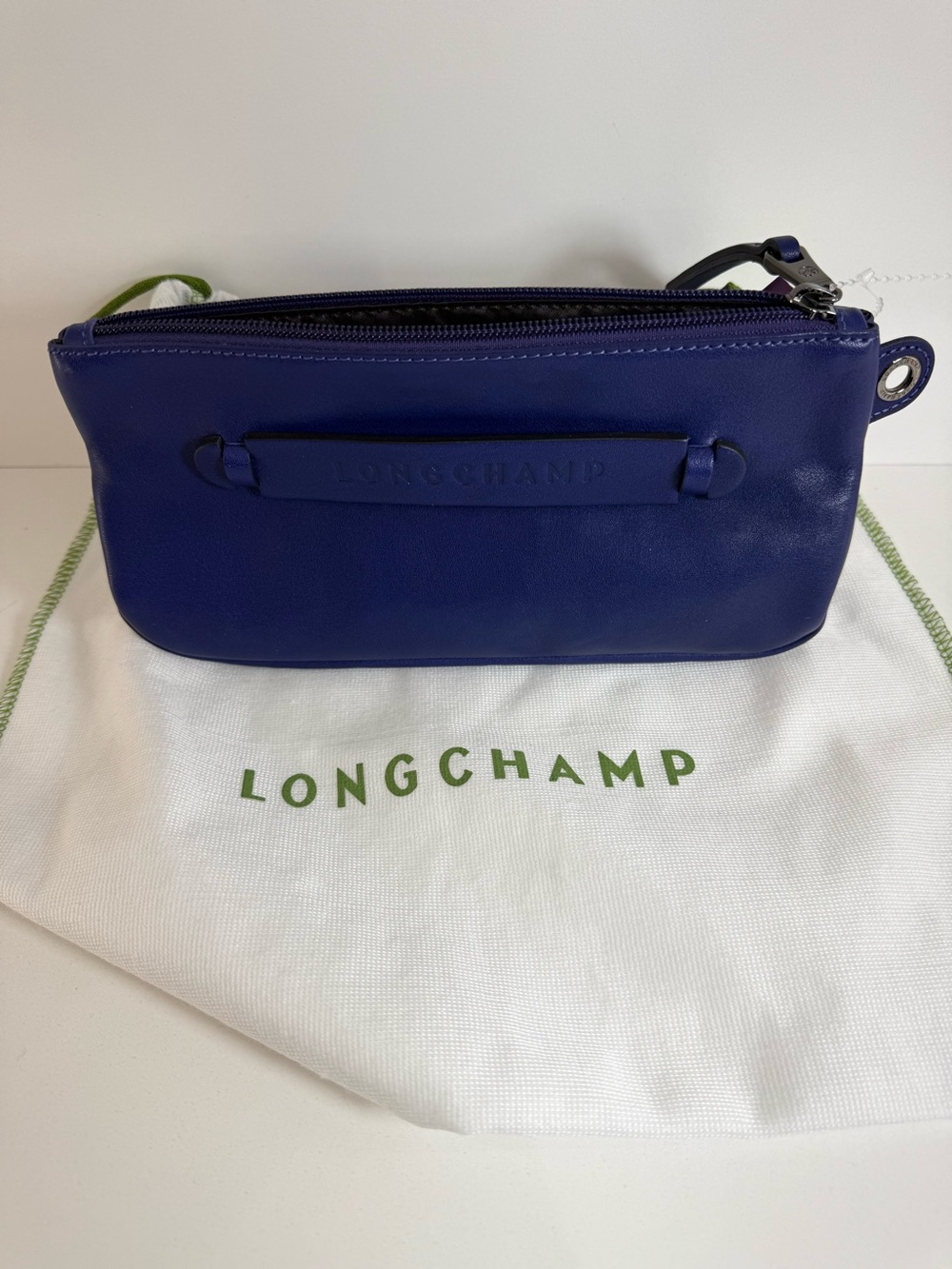 Longchamp Zip Top Clutch Bag
